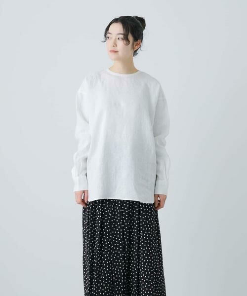 かぐれ / かぐれ シャツ・ブラウス | リネンクルーネックプルオーバー | 詳細14