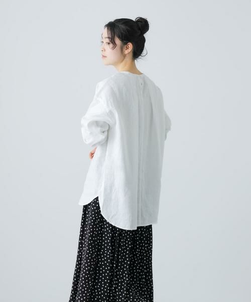 かぐれ / かぐれ シャツ・ブラウス | リネンクルーネックプルオーバー | 詳細15