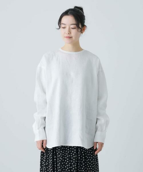 かぐれ / かぐれ シャツ・ブラウス | リネンクルーネックプルオーバー | 詳細19