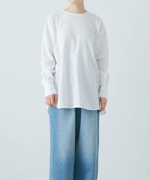 かぐれ / かぐれ シャツ・ブラウス | コットンリネンクルーネックシャツ | 詳細4
