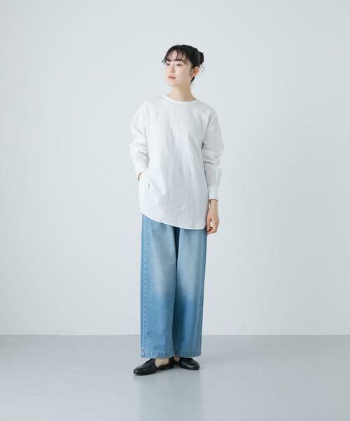 かぐれ / かぐれ シャツ・ブラウス | コットンリネンクルーネックシャツ | 詳細5