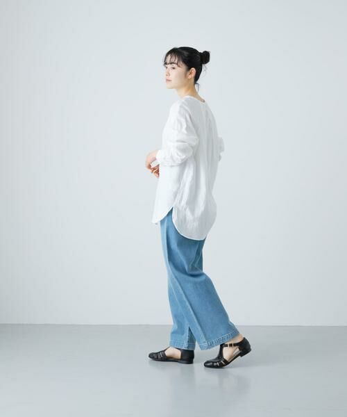 かぐれ / かぐれ シャツ・ブラウス | コットンリネンクルーネックシャツ | 詳細6