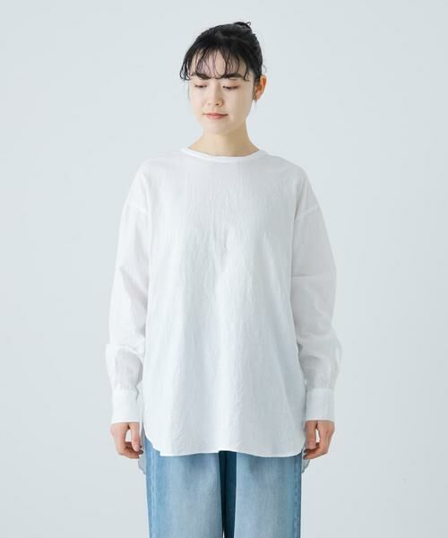 かぐれ / かぐれ シャツ・ブラウス | コットンリネンクルーネックシャツ | 詳細8