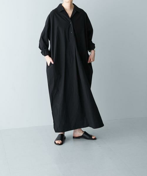 かぐれ / かぐれ ワンピース | 『2サイズ展開』コットンシルクシャツワンピース | 詳細10