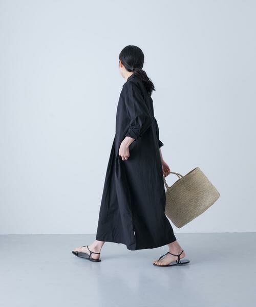 かぐれ / かぐれ ワンピース | 『2サイズ展開』コットンシルクシャツワンピース | 詳細5