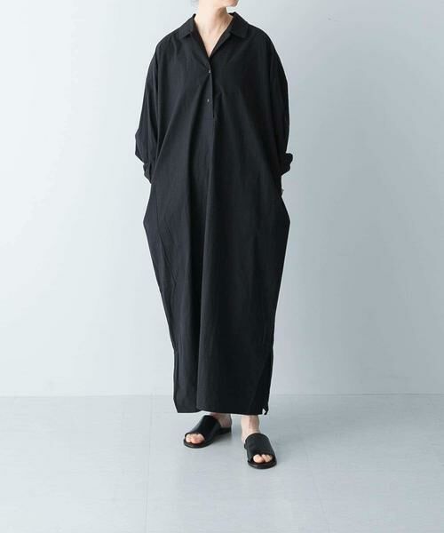 かぐれ / かぐれ ワンピース | 『2サイズ展開』コットンシルクシャツワンピース | 詳細6