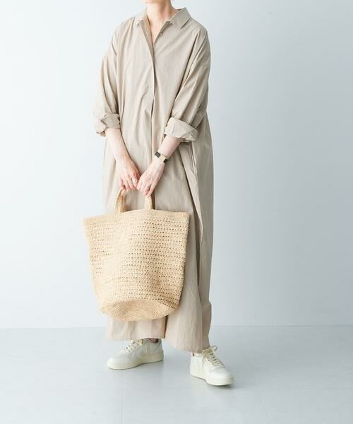 かぐれ / かぐれ ワンピース | 『2サイズ展開』コットンシルクシャツワンピース | 詳細23