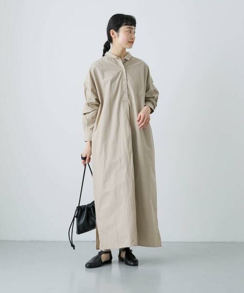 かぐれ / かぐれ ワンピース | 『2サイズ展開』コットンシルクシャツワンピース | 詳細25