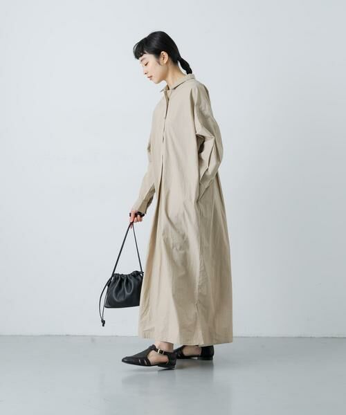 かぐれ / かぐれ ワンピース | 『2サイズ展開』コットンシルクシャツワンピース | 詳細27