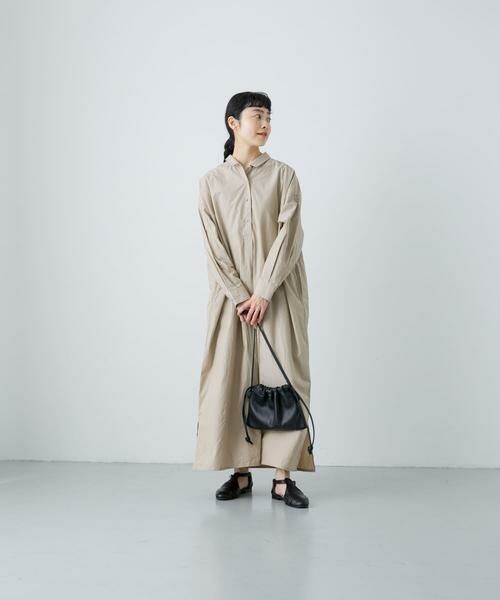 かぐれ / かぐれ ワンピース | 『2サイズ展開』コットンシルクシャツワンピース | 詳細28