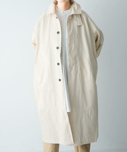 かぐれ / かぐれ ステンカラーコート | 『ユニセックス』コットンステンカラーコート | 詳細2