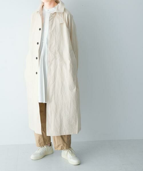 かぐれ / かぐれ ステンカラーコート | 『ユニセックス』コットンステンカラーコート | 詳細3