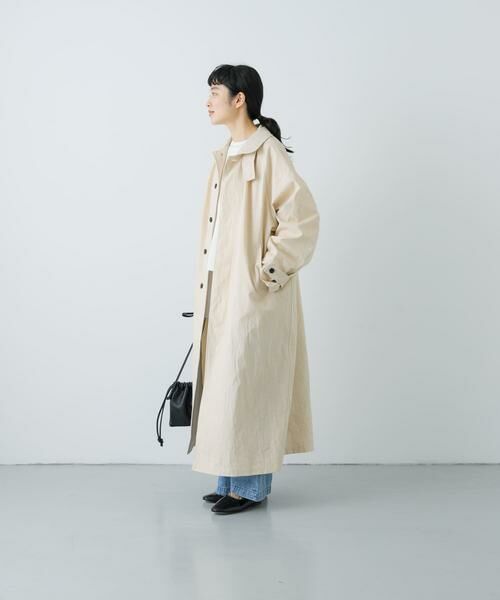 かぐれ / かぐれ ステンカラーコート | 『ユニセックス』コットンステンカラーコート | 詳細7