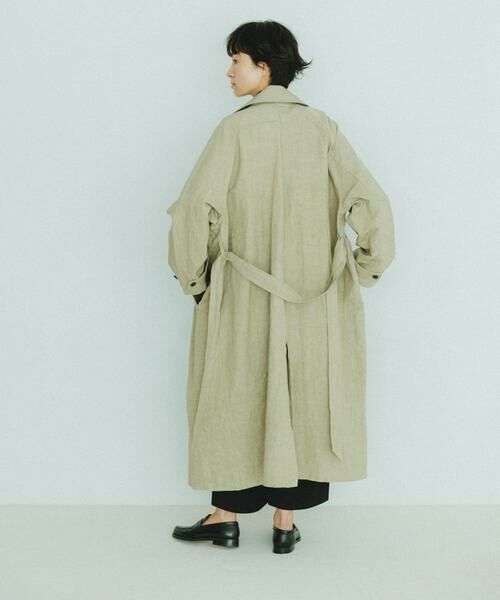 かぐれ / かぐれ トレンチコート | 『ユニセックス』コットンリネンオーバートレンチコート | 詳細1