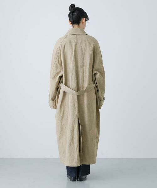 かぐれ / かぐれ トレンチコート | 『ユニセックス』コットンリネンオーバートレンチコート | 詳細10