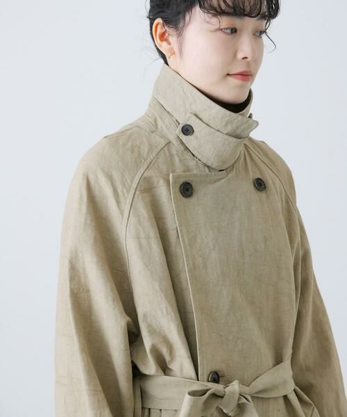かぐれ / かぐれ トレンチコート | 『ユニセックス』コットンリネンオーバートレンチコート | 詳細11