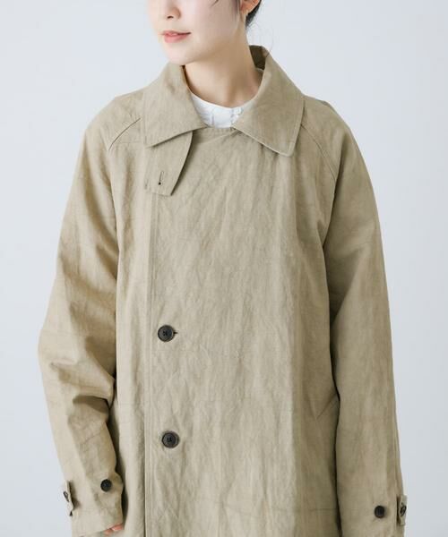 かぐれ / かぐれ トレンチコート | 『ユニセックス』コットンリネンオーバートレンチコート | 詳細12