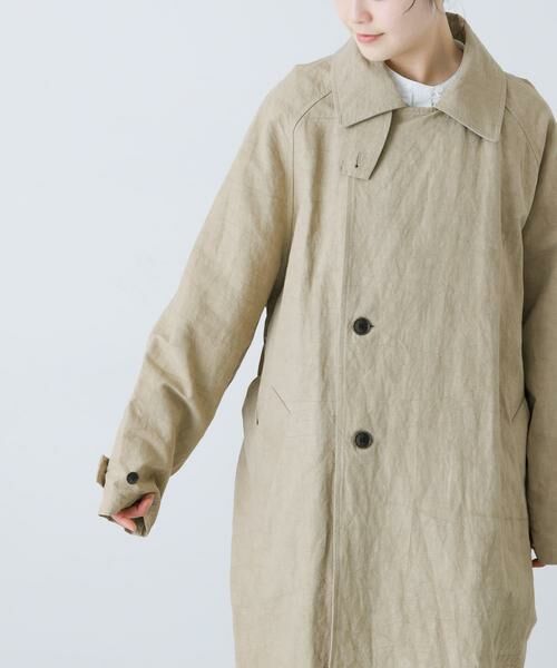 かぐれ / かぐれ トレンチコート | 『ユニセックス』コットンリネンオーバートレンチコート | 詳細13