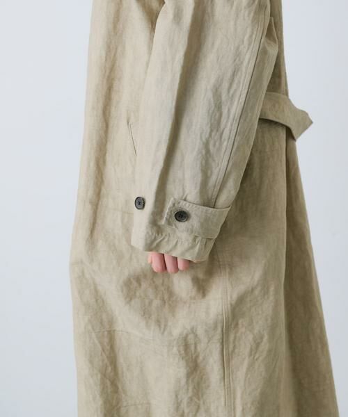かぐれ / かぐれ トレンチコート | 『ユニセックス』コットンリネンオーバートレンチコート | 詳細14