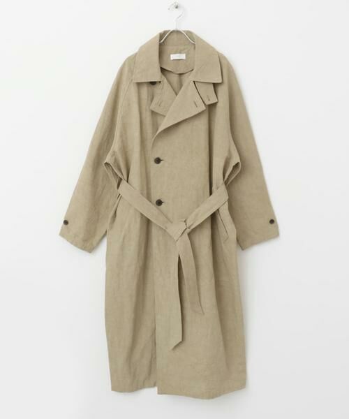 かぐれ / かぐれ トレンチコート | 『ユニセックス』コットンリネンオーバートレンチコート | 詳細15