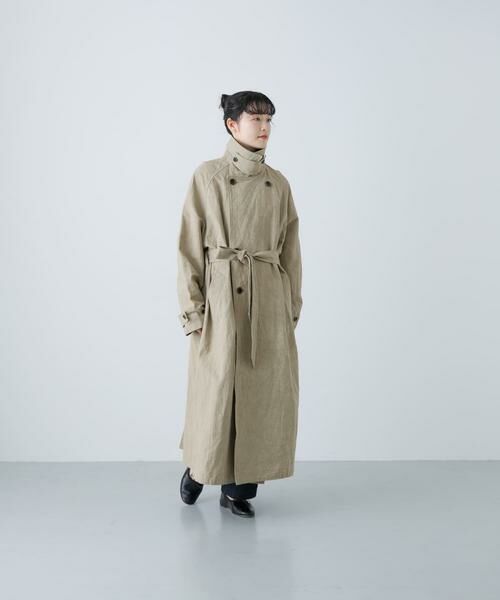 かぐれ / かぐれ トレンチコート | 『ユニセックス』コットンリネンオーバートレンチコート | 詳細7