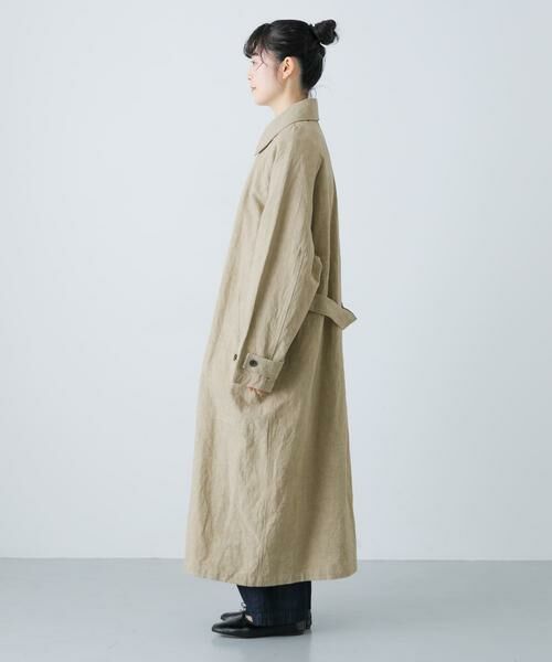 かぐれ / かぐれ トレンチコート | 『ユニセックス』コットンリネンオーバートレンチコート | 詳細9