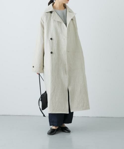 かぐれ / かぐれ トレンチコート | 『ユニセックス』コットンリネンオーバートレンチコート | 詳細24