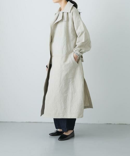 かぐれ / かぐれ トレンチコート | 『ユニセックス』コットンリネンオーバートレンチコート | 詳細25