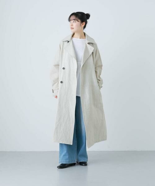 かぐれ / かぐれ トレンチコート | 『ユニセックス』コットンリネンオーバートレンチコート | 詳細27
