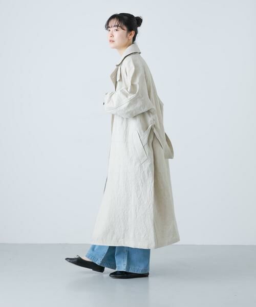 かぐれ / かぐれ トレンチコート | 『ユニセックス』コットンリネンオーバートレンチコート | 詳細28