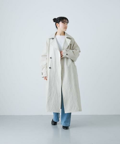 かぐれ / かぐれ トレンチコート | 『ユニセックス』コットンリネンオーバートレンチコート | 詳細29