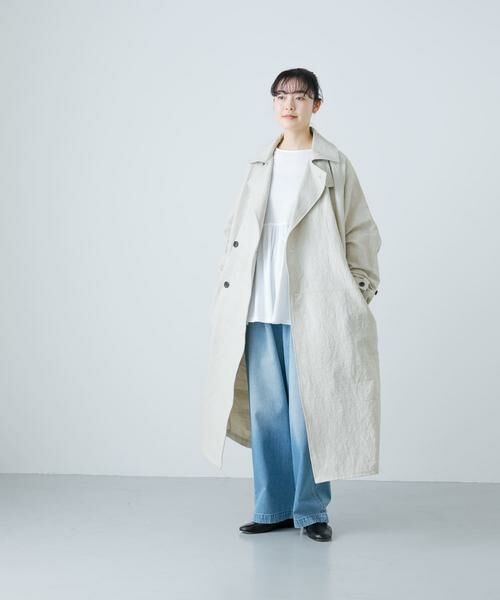 かぐれ / かぐれ トレンチコート | 『ユニセックス』コットンリネンオーバートレンチコート | 詳細30
