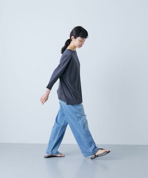 かぐれ / かぐれ Tシャツ | ボートネック7分袖ワイドカットソー | 詳細5