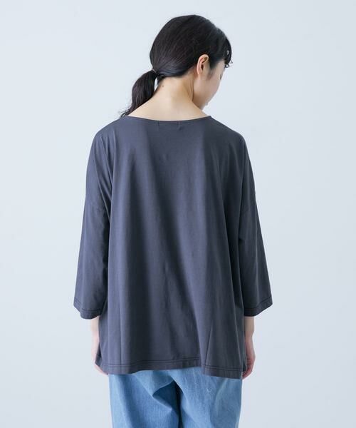 かぐれ / かぐれ Tシャツ | ボートネック7分袖ワイドカットソー | 詳細8