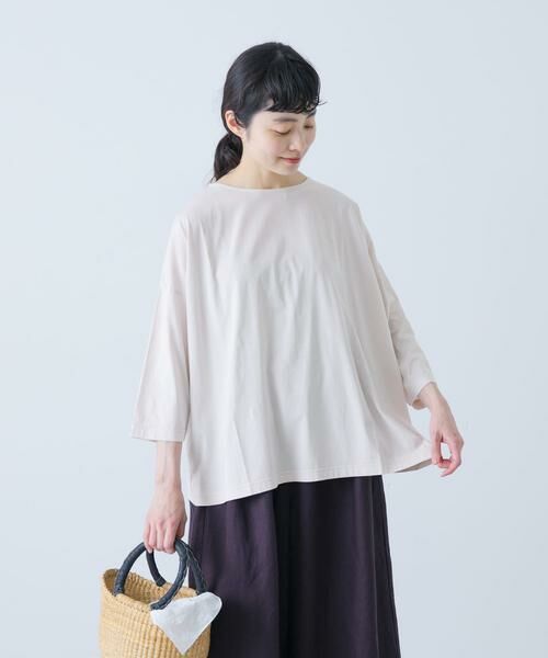 かぐれ / かぐれ Tシャツ | ボートネック7分袖ワイドカットソー | 詳細15