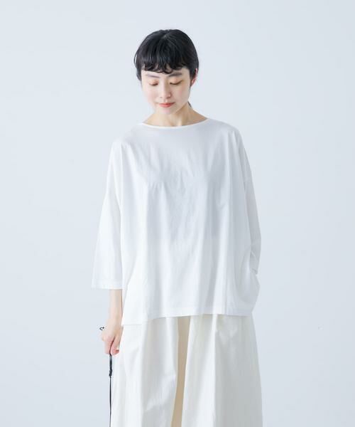 かぐれ / かぐれ Tシャツ | ボートネック7分袖ワイドカットソー | 詳細23
