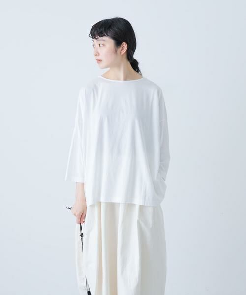 かぐれ / かぐれ Tシャツ | ボートネック7分袖ワイドカットソー | 詳細24