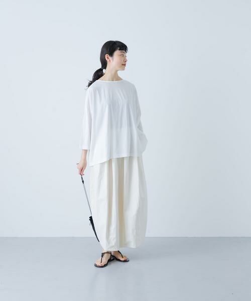 かぐれ / かぐれ Tシャツ | ボートネック7分袖ワイドカットソー | 詳細26