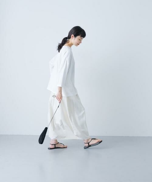 かぐれ / かぐれ Tシャツ | ボートネック7分袖ワイドカットソー | 詳細27