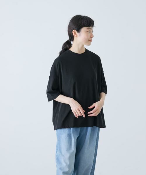 かぐれ / かぐれ Tシャツ | ハイツイストコットン半袖Tシャツ（ブラック）