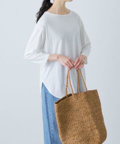 かぐれ / かぐれ Tシャツ | シフォン天竺7分袖カットソー