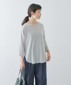 かぐれ / かぐれ Tシャツ | シフォン天竺7分袖カットソー