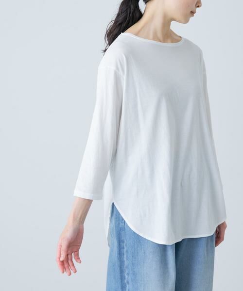 かぐれ / かぐれ Tシャツ | シフォン天竺7分袖カットソー | 詳細10