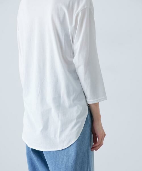 かぐれ / かぐれ Tシャツ | シフォン天竺7分袖カットソー | 詳細11