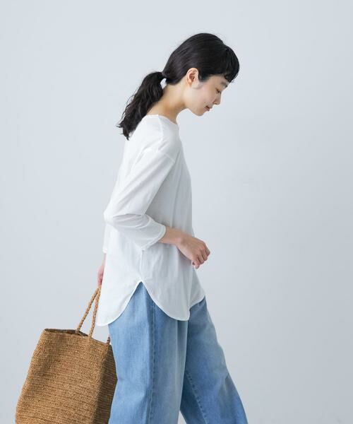 かぐれ / かぐれ Tシャツ | シフォン天竺7分袖カットソー | 詳細2