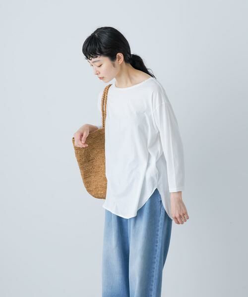 かぐれ / かぐれ Tシャツ | シフォン天竺7分袖カットソー | 詳細3