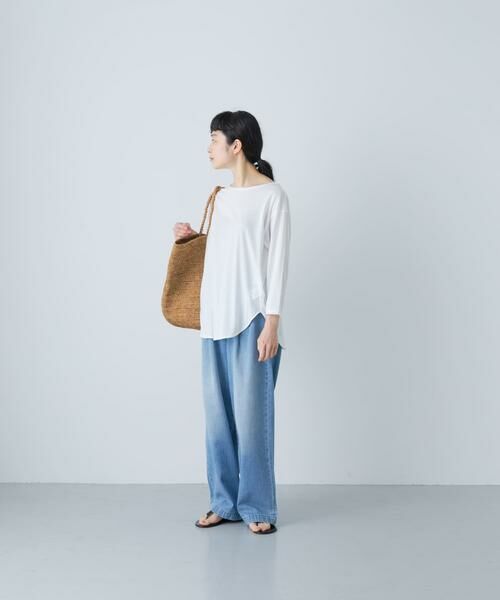 かぐれ / かぐれ Tシャツ | シフォン天竺7分袖カットソー | 詳細4