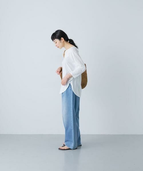 かぐれ / かぐれ Tシャツ | シフォン天竺7分袖カットソー | 詳細5