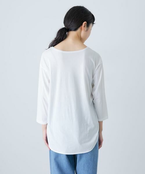 かぐれ / かぐれ Tシャツ | シフォン天竺7分袖カットソー | 詳細9