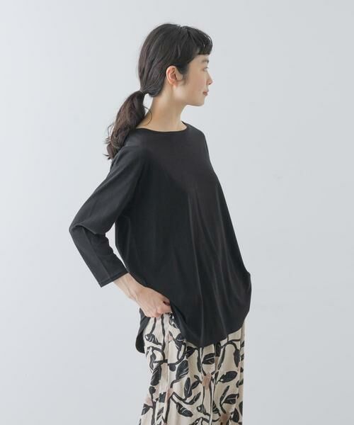 かぐれ / かぐれ Tシャツ | シフォン天竺7分袖カットソー | 詳細16